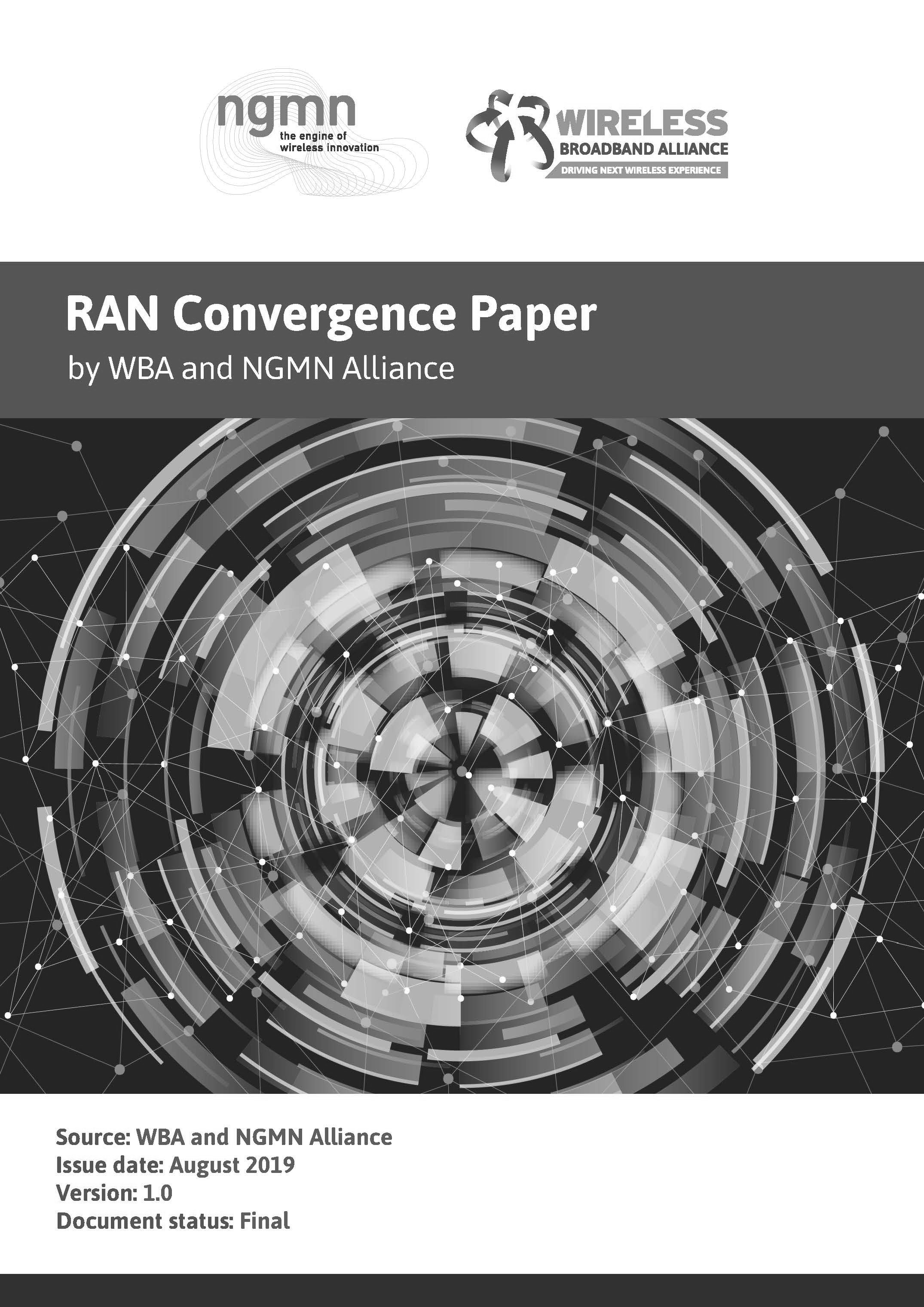 Joint NGMN/WBA RAN Convergence Paper
